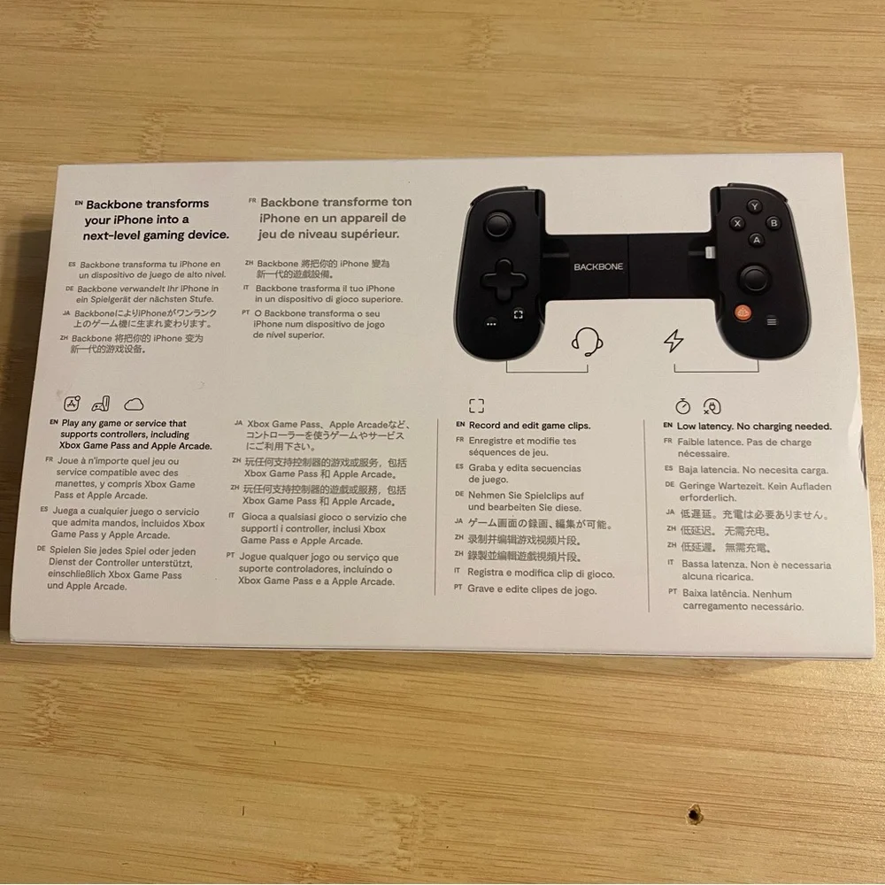 Backbone One Mobile Gaming Controller for iPhone Lightning Black New BB-02-B-R